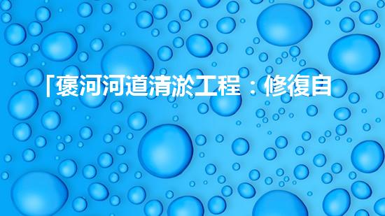 「褒河河道清淤工程：修復自然生態(tài)、守護城市安全」